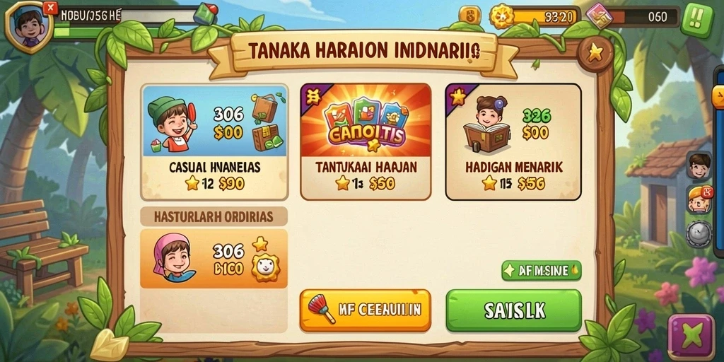 Screenshot berbagai fitur komunitas dalam BENTO4D.